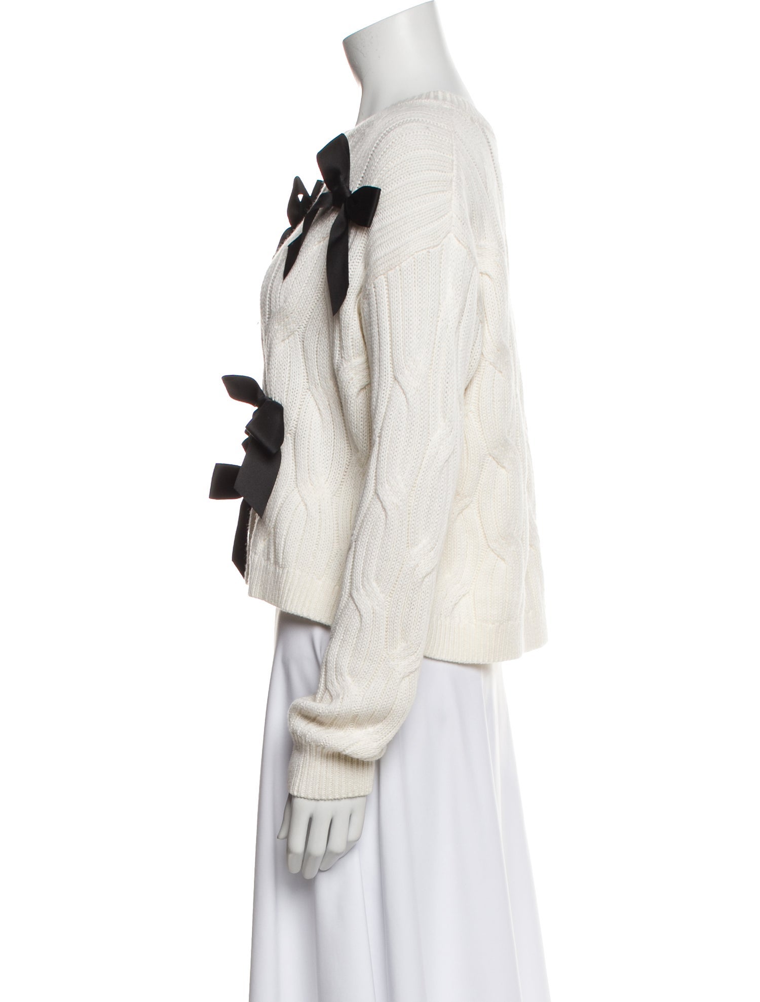 Alice + Olivia Printed Bateau Neckline Sweater