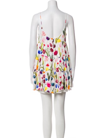 Alice + Olivia Floral Print Mini Dress
