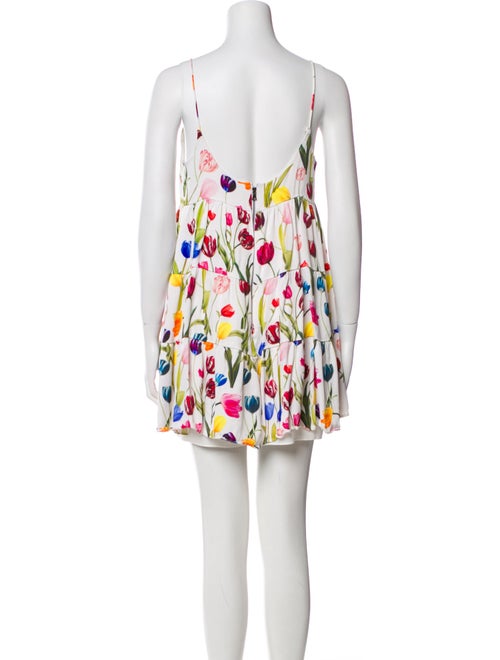 Alice + Olivia Floral Print Mini Dress