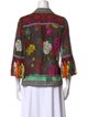 Alice + Olivia Printed V-Neck Blouse