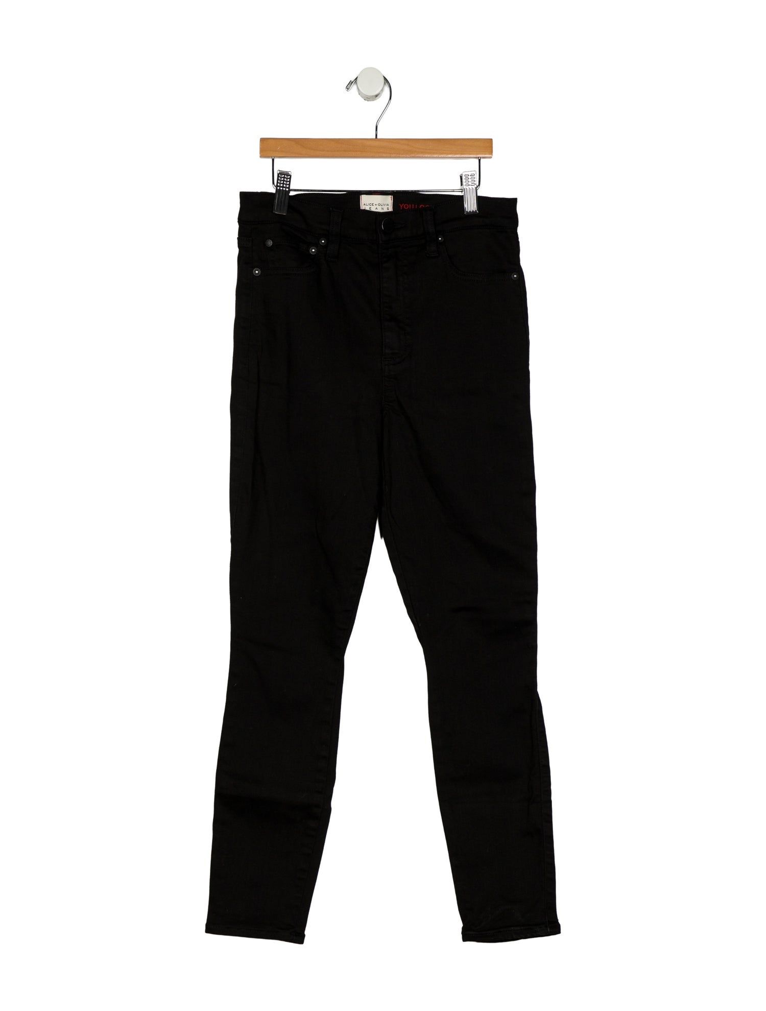 Alice + Olivia Mid-Rise Skinny Leg Jeans