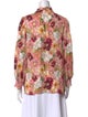 Alice + Olivia Floral Print V-Neck Blouse