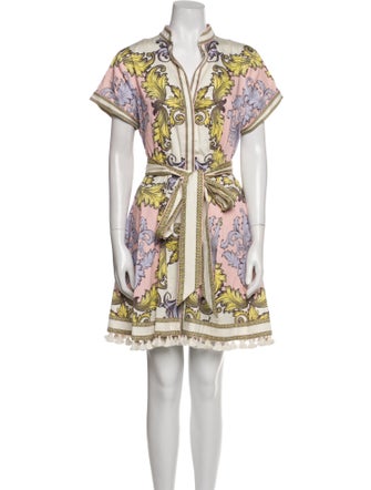 Alice + Olivia Paisley Print Knee-Length Dress