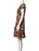 Alice + Olivia Floral Print Knee-Length Dress