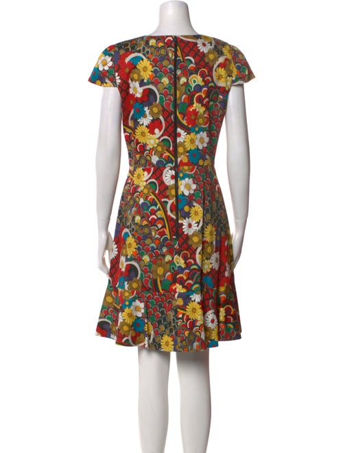 Alice + Olivia Floral Print Knee-Length Dress
