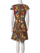 Alice + Olivia Floral Print Knee-Length Dress