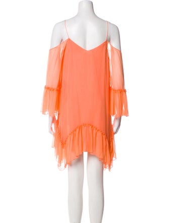 Alice + Olivia Silk Square Neckline Tunic