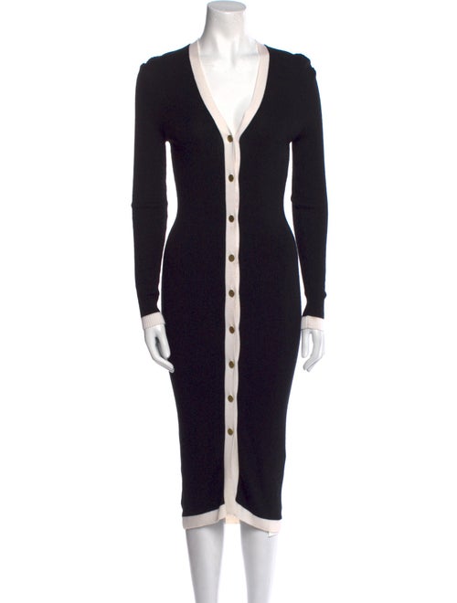 Alice + Olivia V-Neck Midi Length Dress