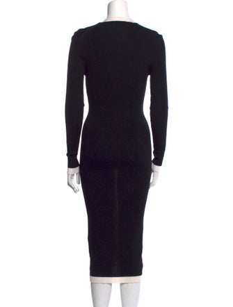 Alice + Olivia V-Neck Midi Length Dress