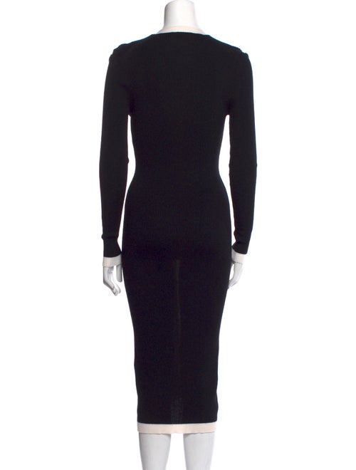 Alice + Olivia V-Neck Midi Length Dress