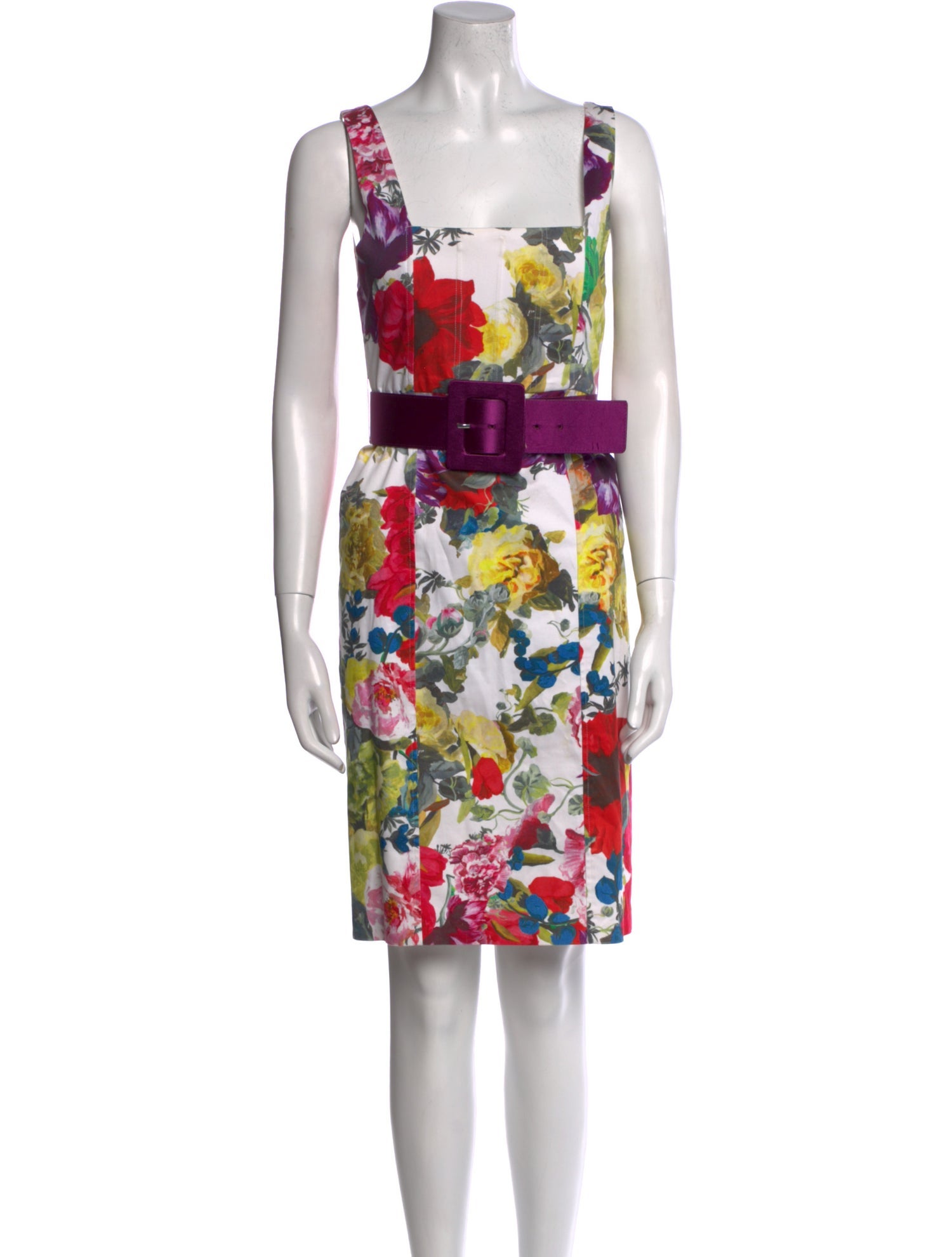 Alice + Olivia Floral Print Knee-Length Dress