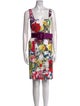 Alice + Olivia Floral Print Knee-Length Dress