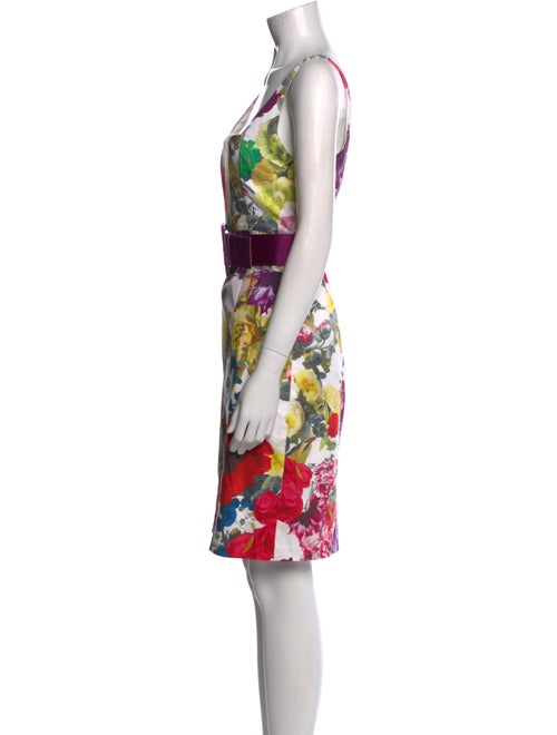 Alice + Olivia Floral Print Knee-Length Dress