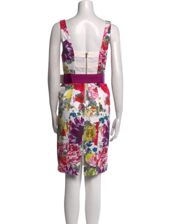 Alice + Olivia Floral Print Knee-Length Dress