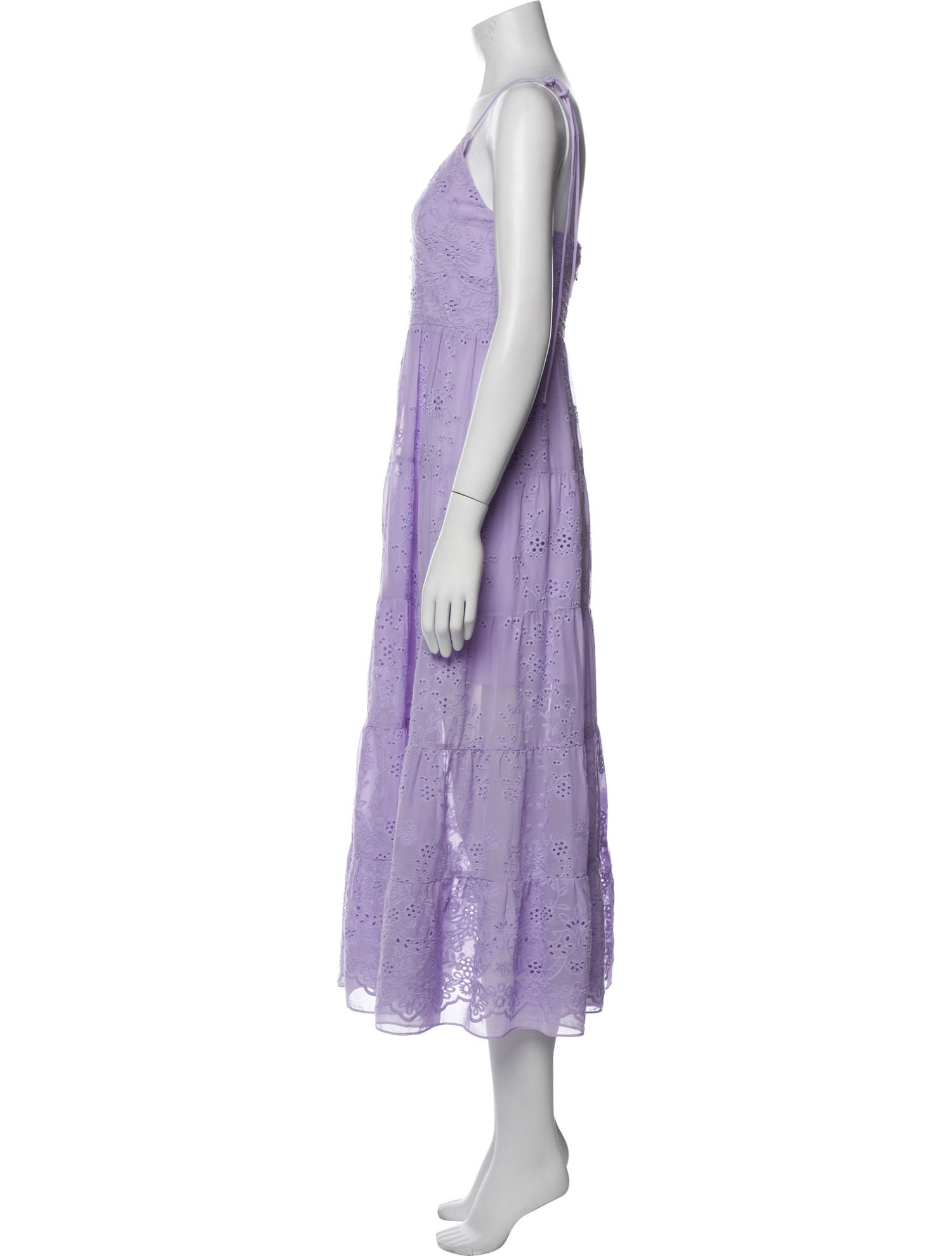 Alice + Olivia V-Neck Midi Length Dress