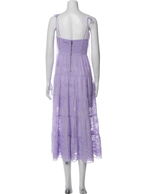 Alice + Olivia V-Neck Midi Length Dress