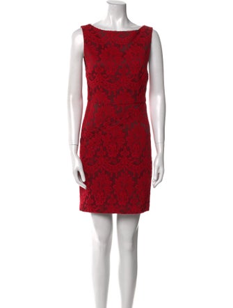 Alice + Olivia Lace Pattern Mini Dress