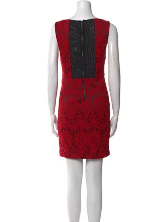 Alice + Olivia Lace Pattern Mini Dress