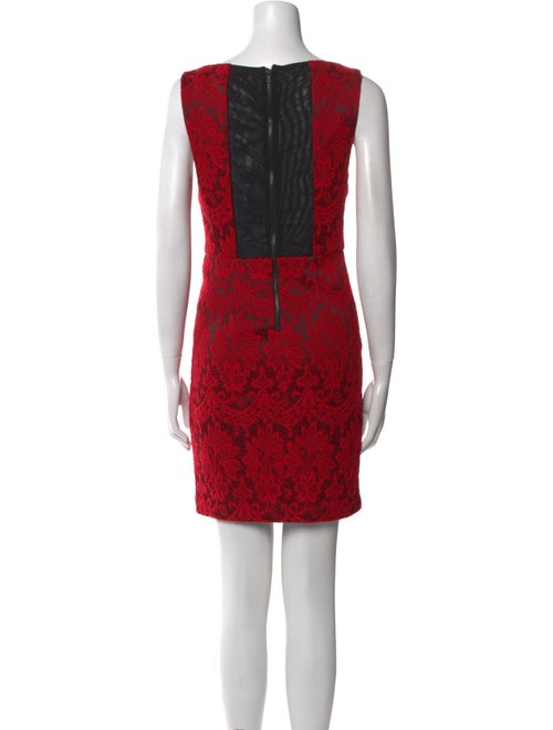 Alice + Olivia Lace Pattern Mini Dress