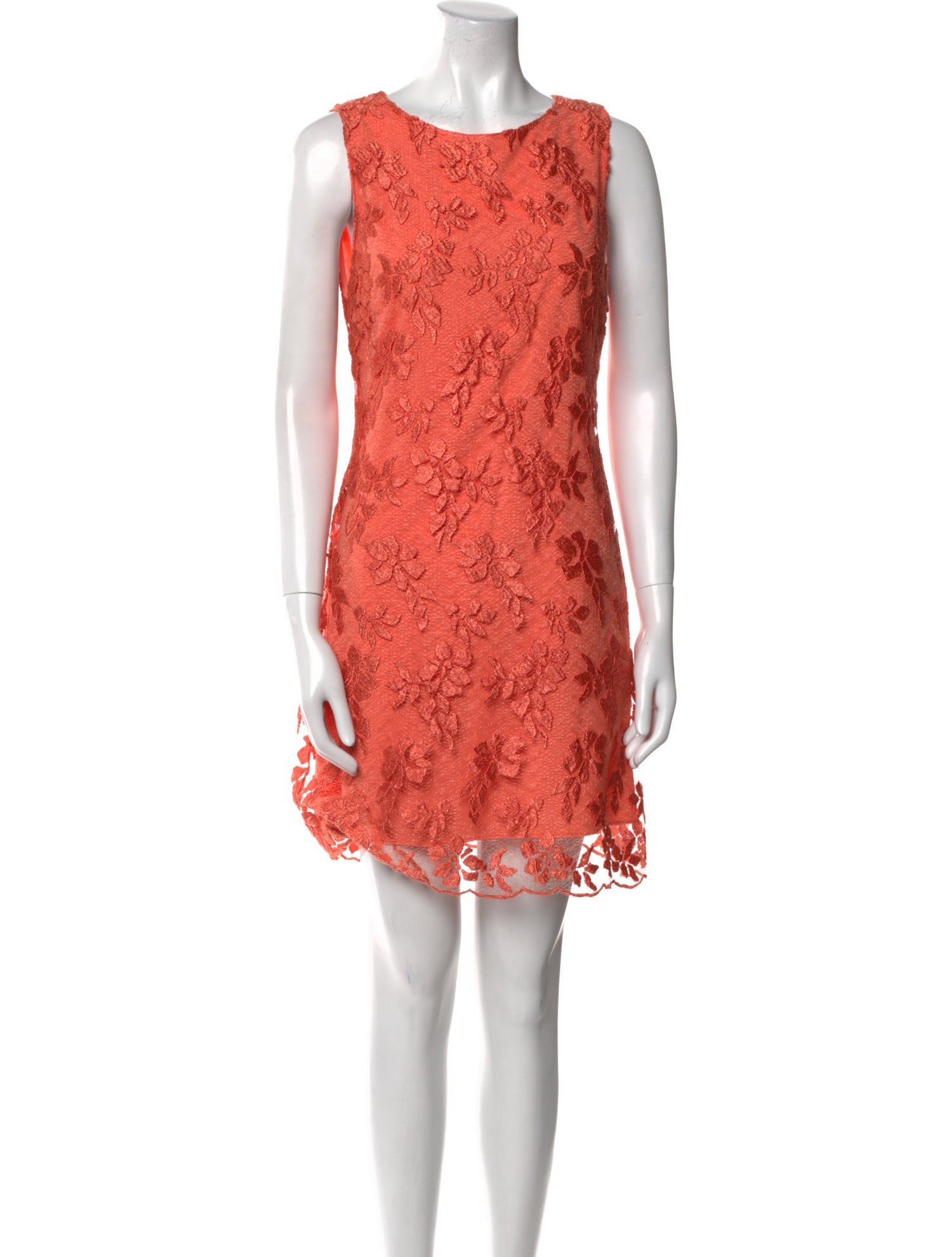 Alice + Olivia Lace Pattern Mini Dress
