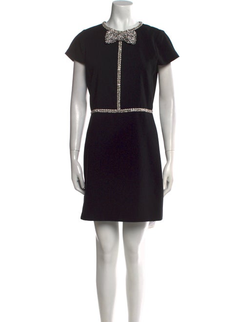 Alice + Olivia Crew Neck Mini Dress