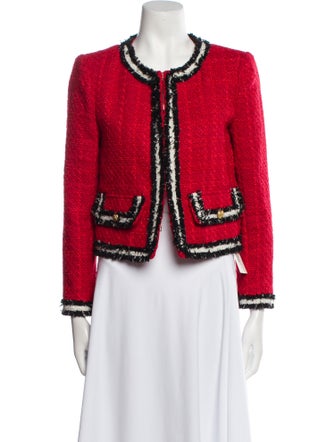 Alice + Olivia Tweed Pattern Evening Jacket