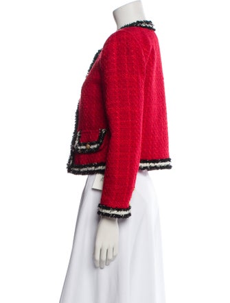 Alice + Olivia Tweed Pattern Evening Jacket