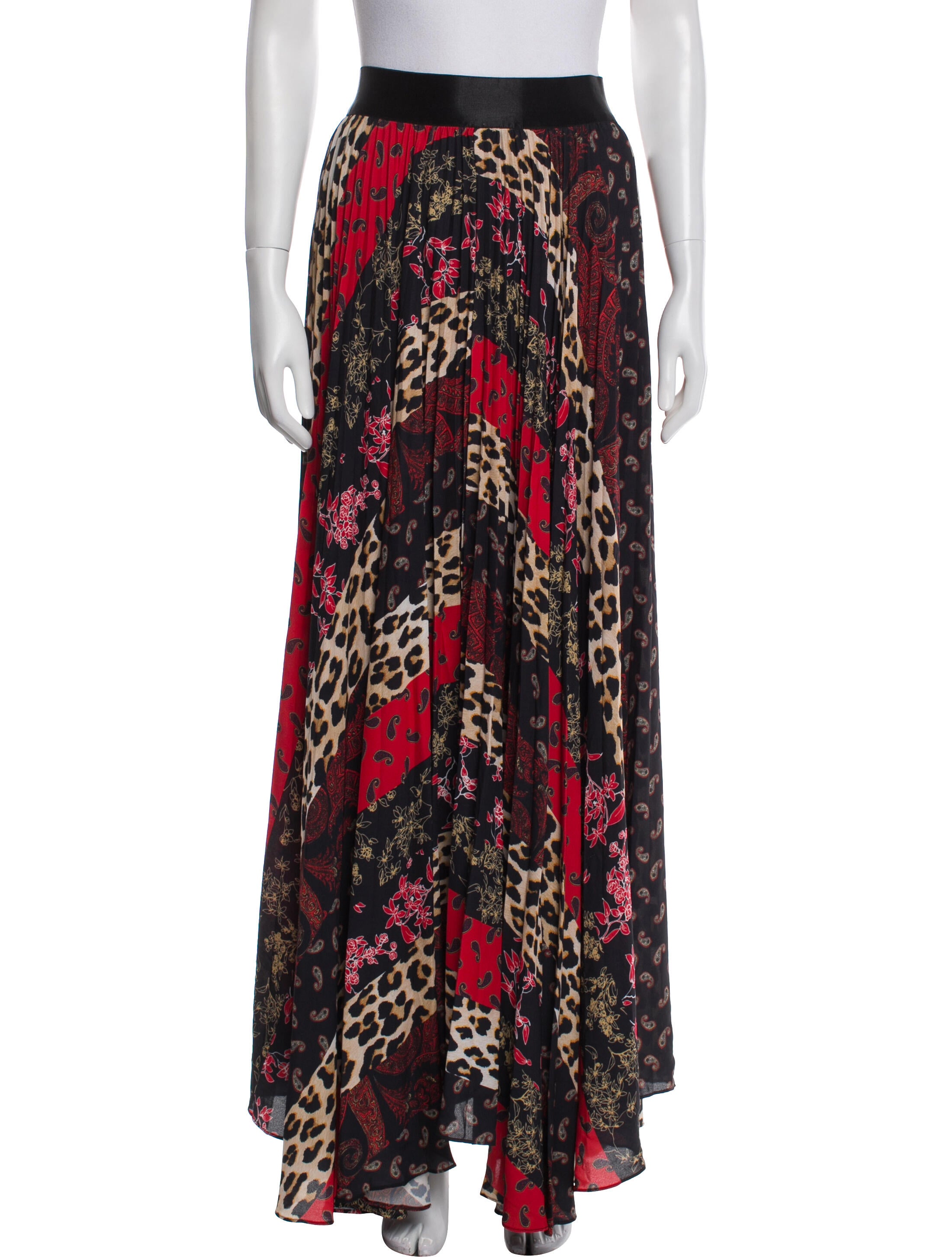 Alice + Olivia Animal Print Long Skirt