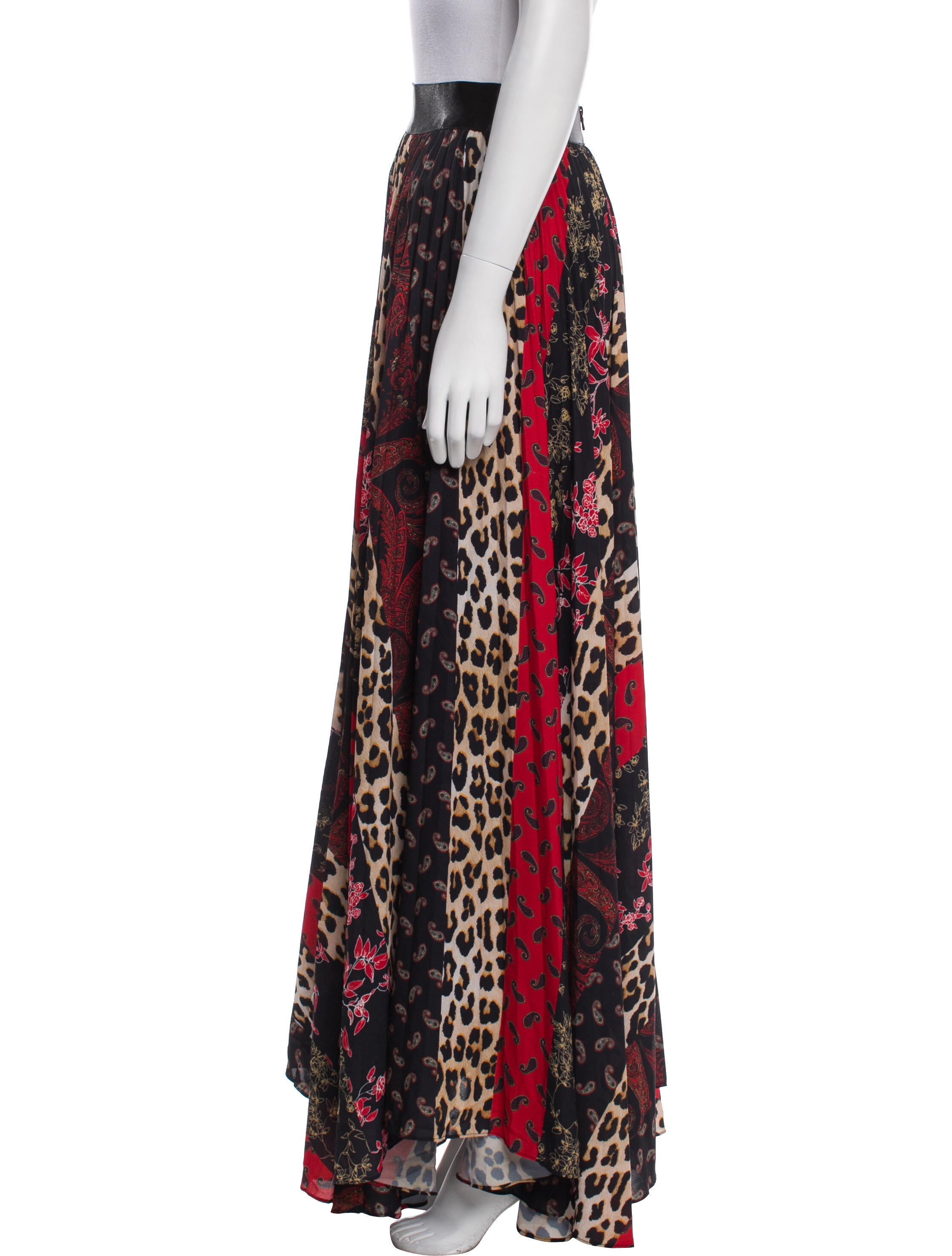 Alice + Olivia Animal Print Long Skirt