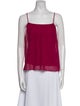 Alice + Olivia Silk Square Neckline Top