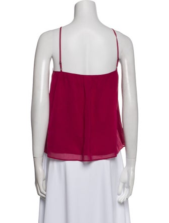 Alice + Olivia Silk Square Neckline Top