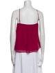 Alice + Olivia Silk Square Neckline Top