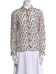 Alice + Olivia Silk Floral Print Blouse
