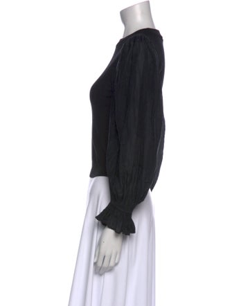 Alice + Olivia Wool Crew Neck Crop Top