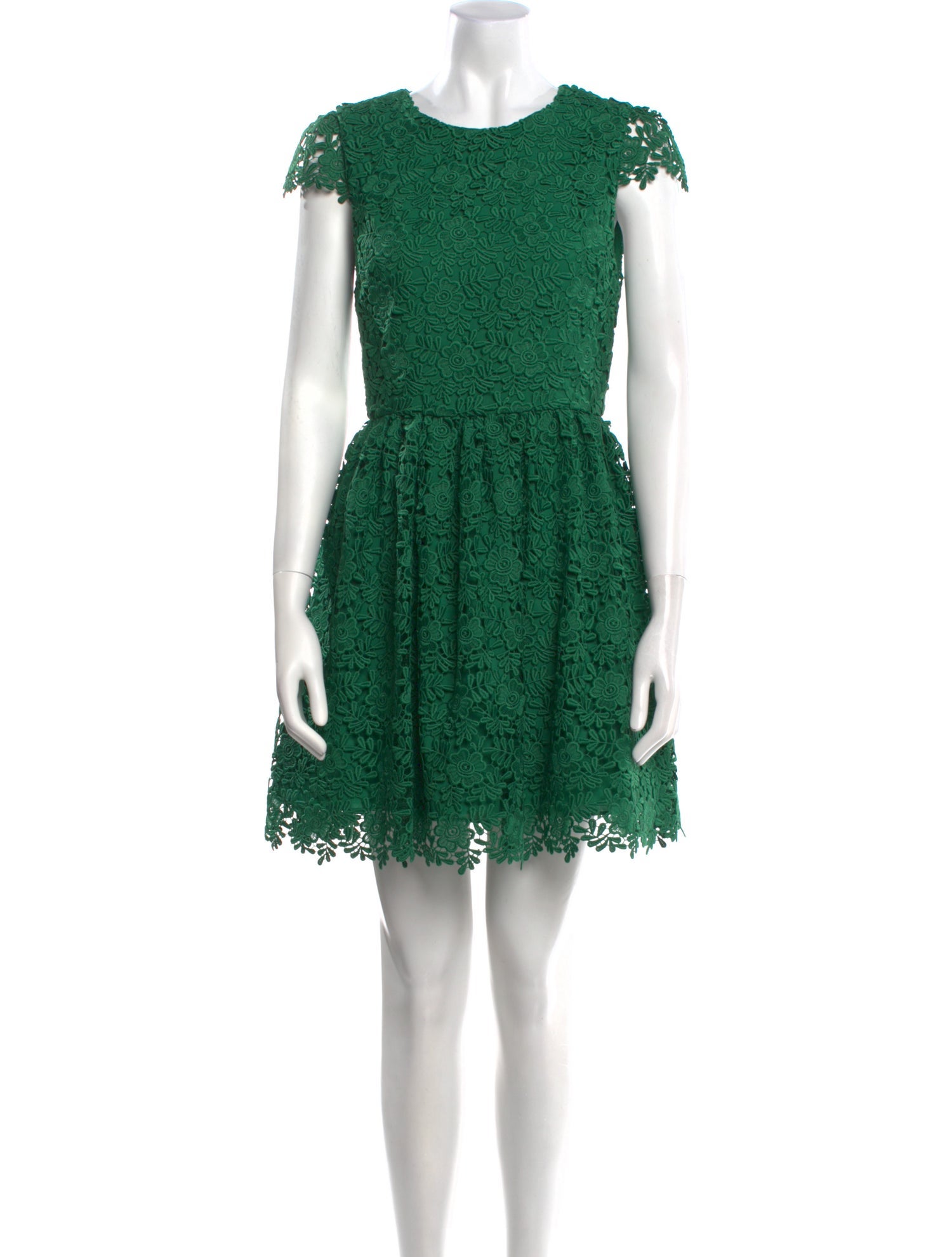 Alice + Olivia Crew Neck Mini Dress
