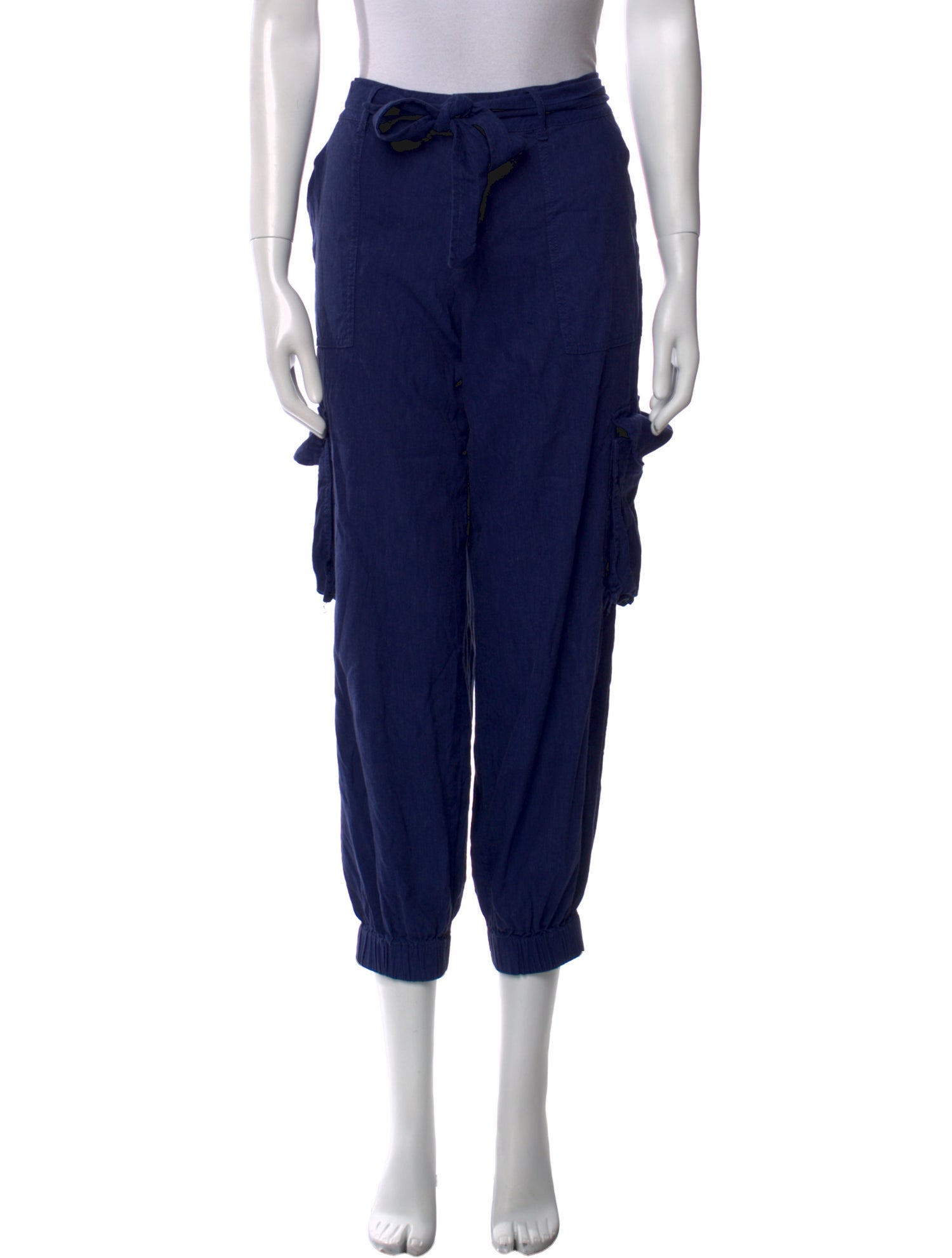 Alice + Olivia Linen Straight Leg Pants