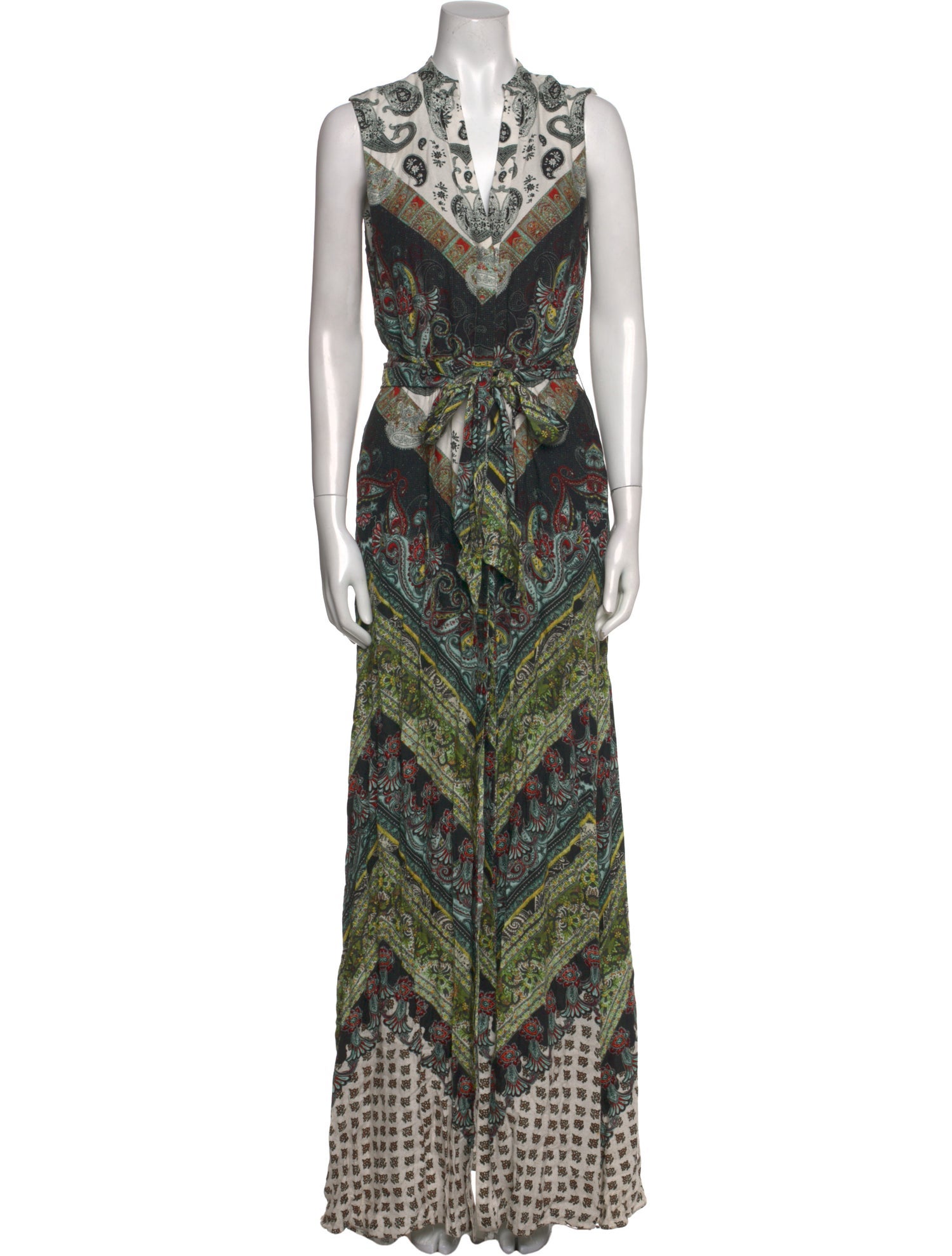 Alice + Olivia Paisley Print Long Dress