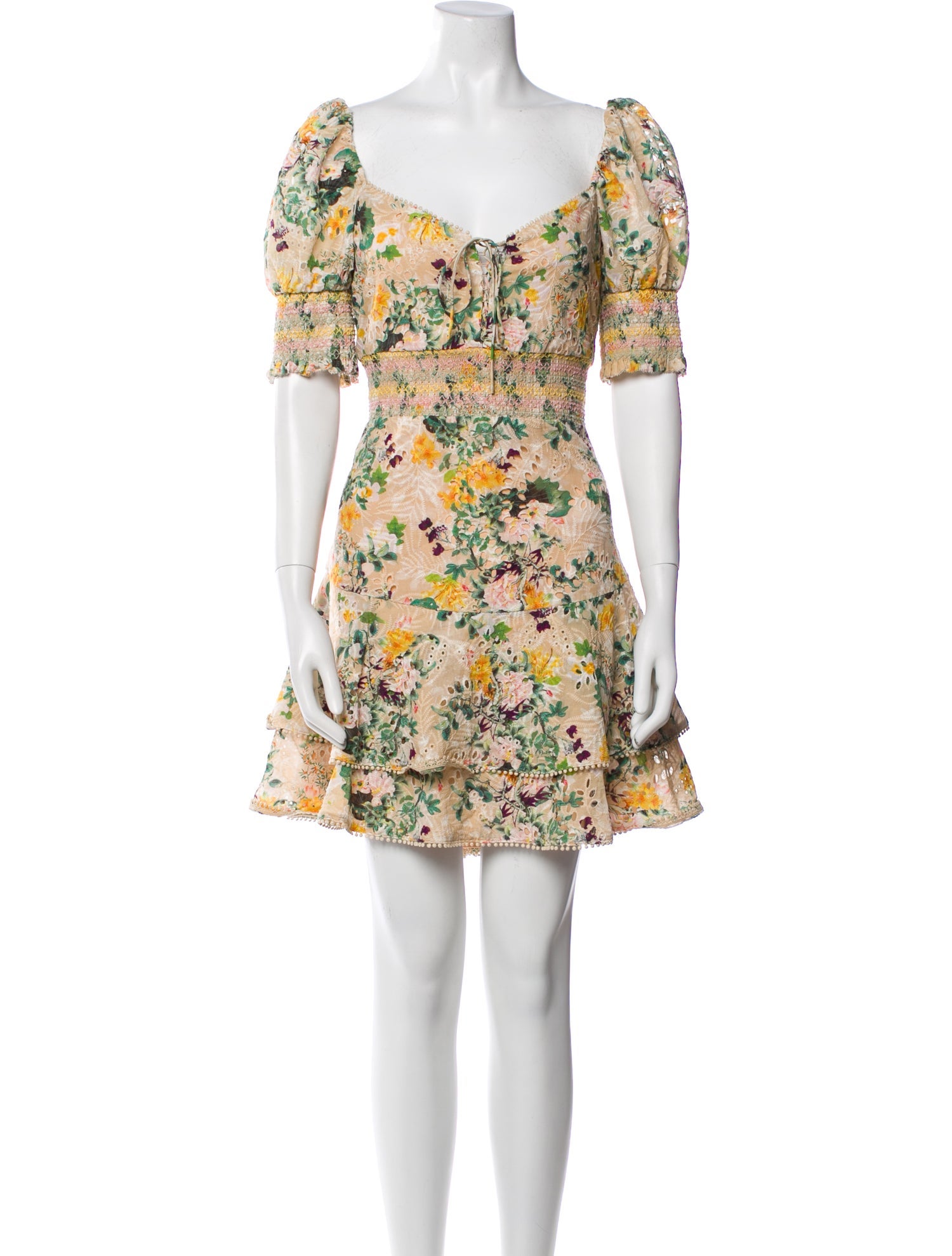Alice + Olivia Floral Print Mini Dress