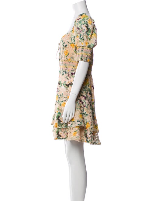 Alice + Olivia Floral Print Mini Dress