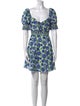 Alice + Olivia Floral Print Mini Dress