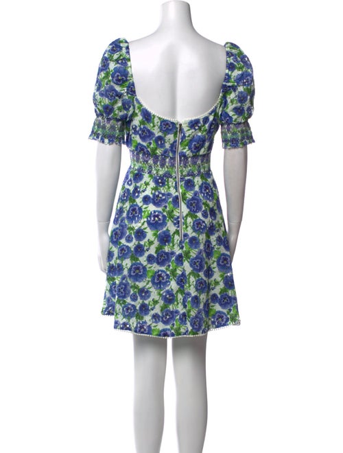 Alice + Olivia Floral Print Mini Dress