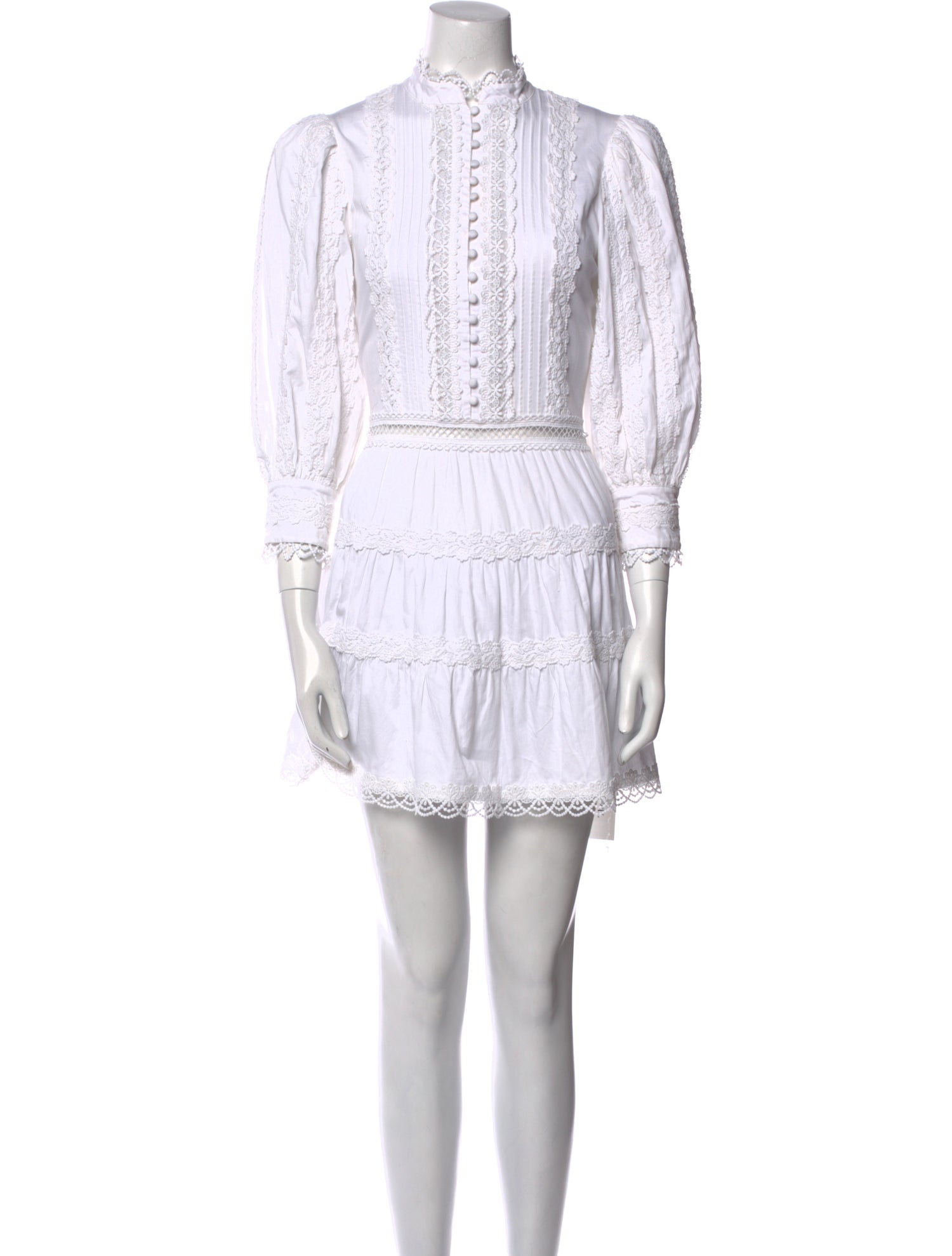 Alice + Olivia Mock Neck Mini Dress