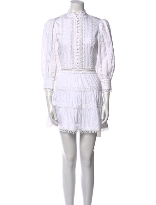 Alice + Olivia Mock Neck Mini Dress