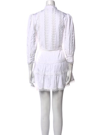 Alice + Olivia Mock Neck Mini Dress