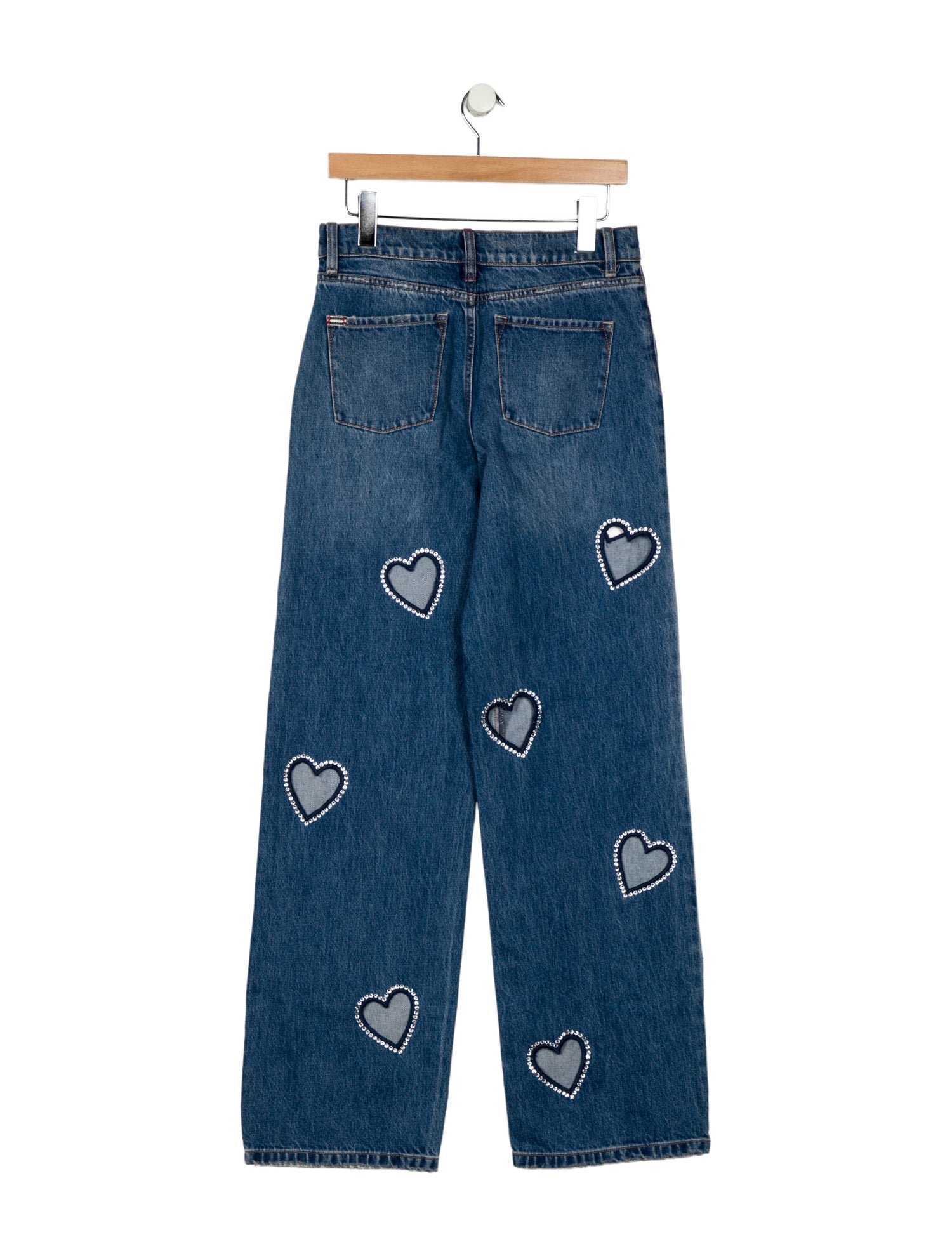 Alice + Olivia Mid-Rise Wide Leg Jeans