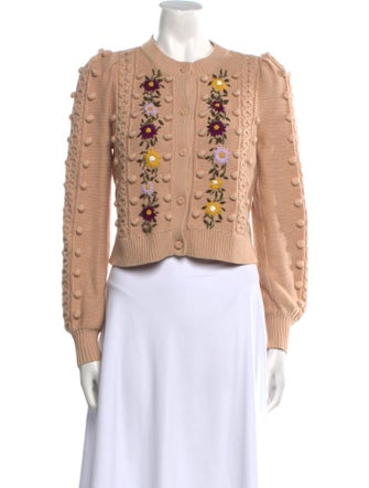 Alice + Olivia Wool Crew Neck Sweater