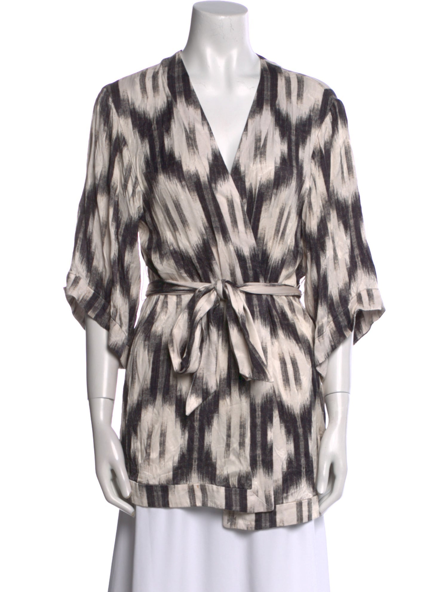 Alice + Olivia Printed V-Neck Tunic