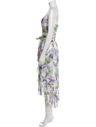 Alice + Olivia Floral Print Long Dress