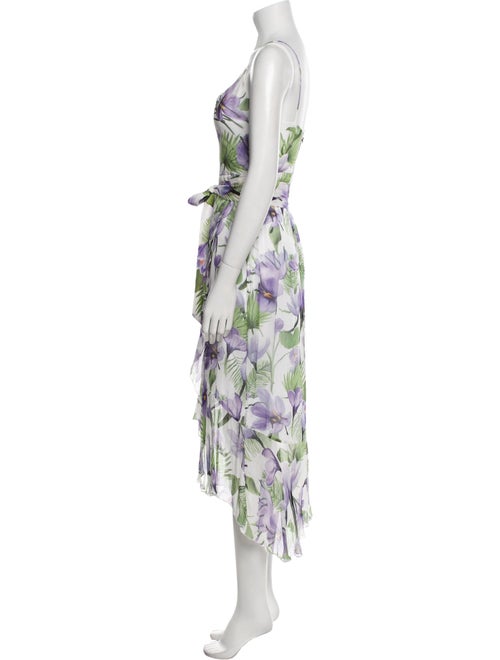 Alice + Olivia Floral Print Long Dress