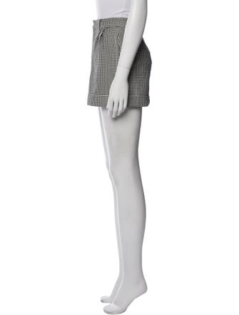 Alice + Olivia Houndstooth Print Mini Shorts